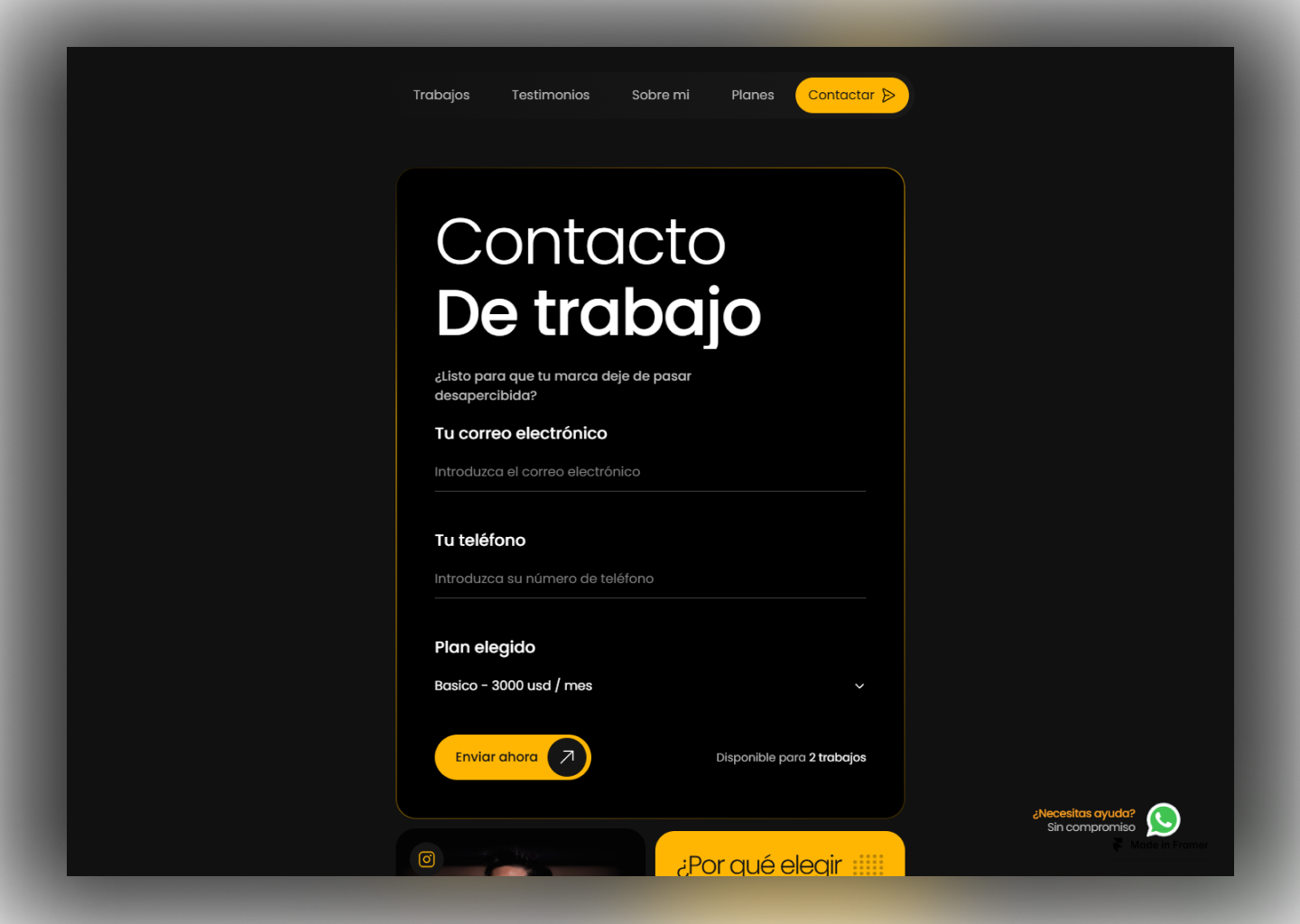 Hemidg Portfolio — sitio diseñado por Birik Studio